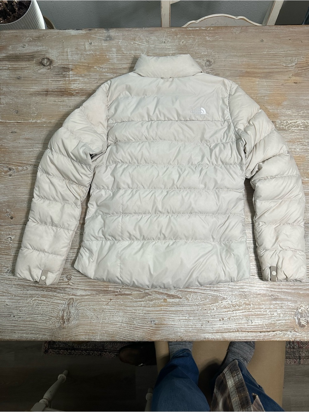 The North Face Women’s Minoqua Goose Down Puffer Jacket Off White Sz M - Picture 5 of 11